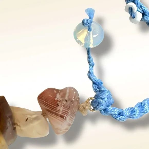 Free People Ariana Ost Paris Single Layer Necklace NWT Bohemian Beach Artisanal - Picture 14 of 16